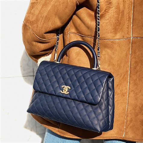 chanel large flap top handle|chanel top handle bag small.